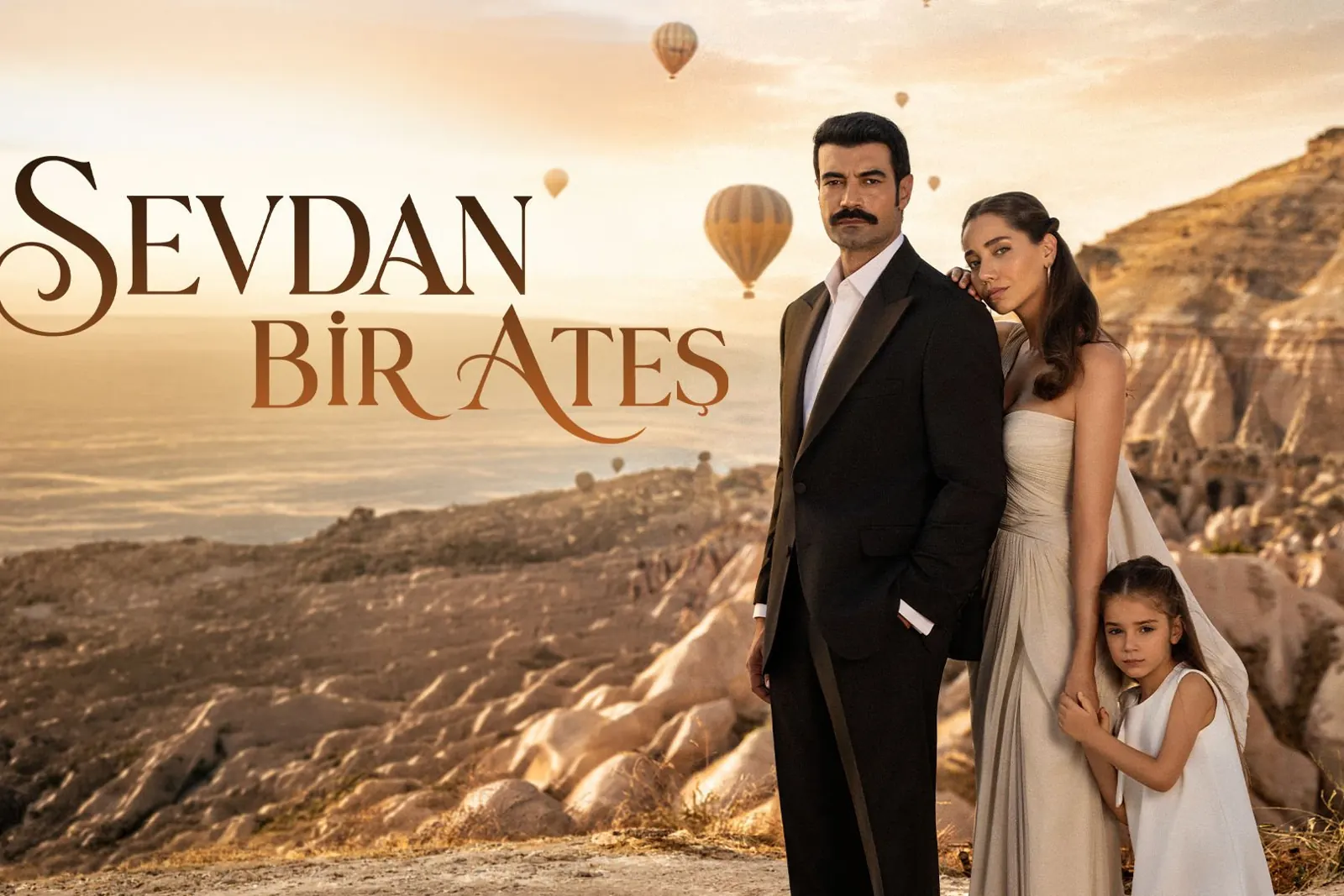 Sevdan Bir Ateş dizisinin resmi tanıtım görseli